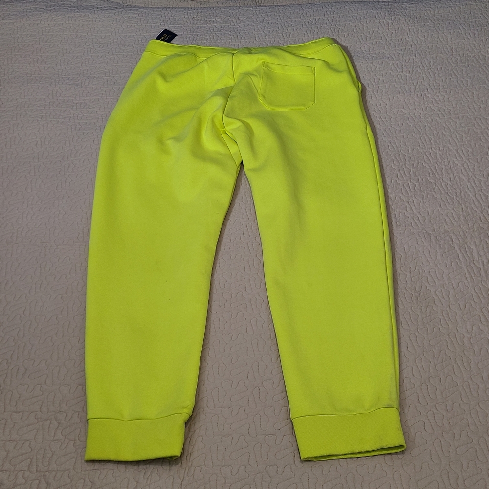Ralph Lauren Polo Neon embroidered logo double knit jogger sweatpants size 2XLT - Picture 9 of 11